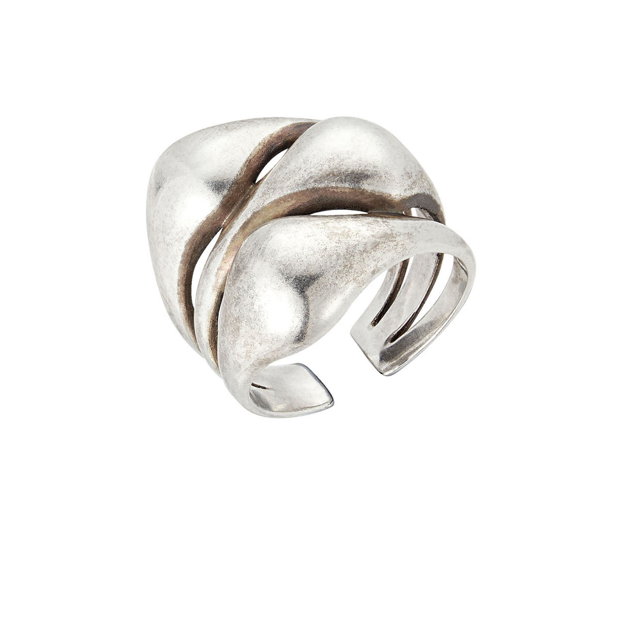 Antique Silver Armor Ring