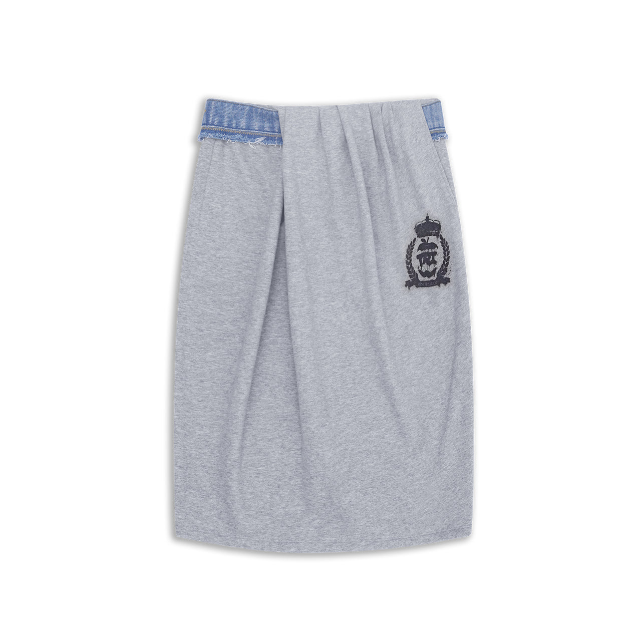 Deconstructed Panelled Denim Track Skirt