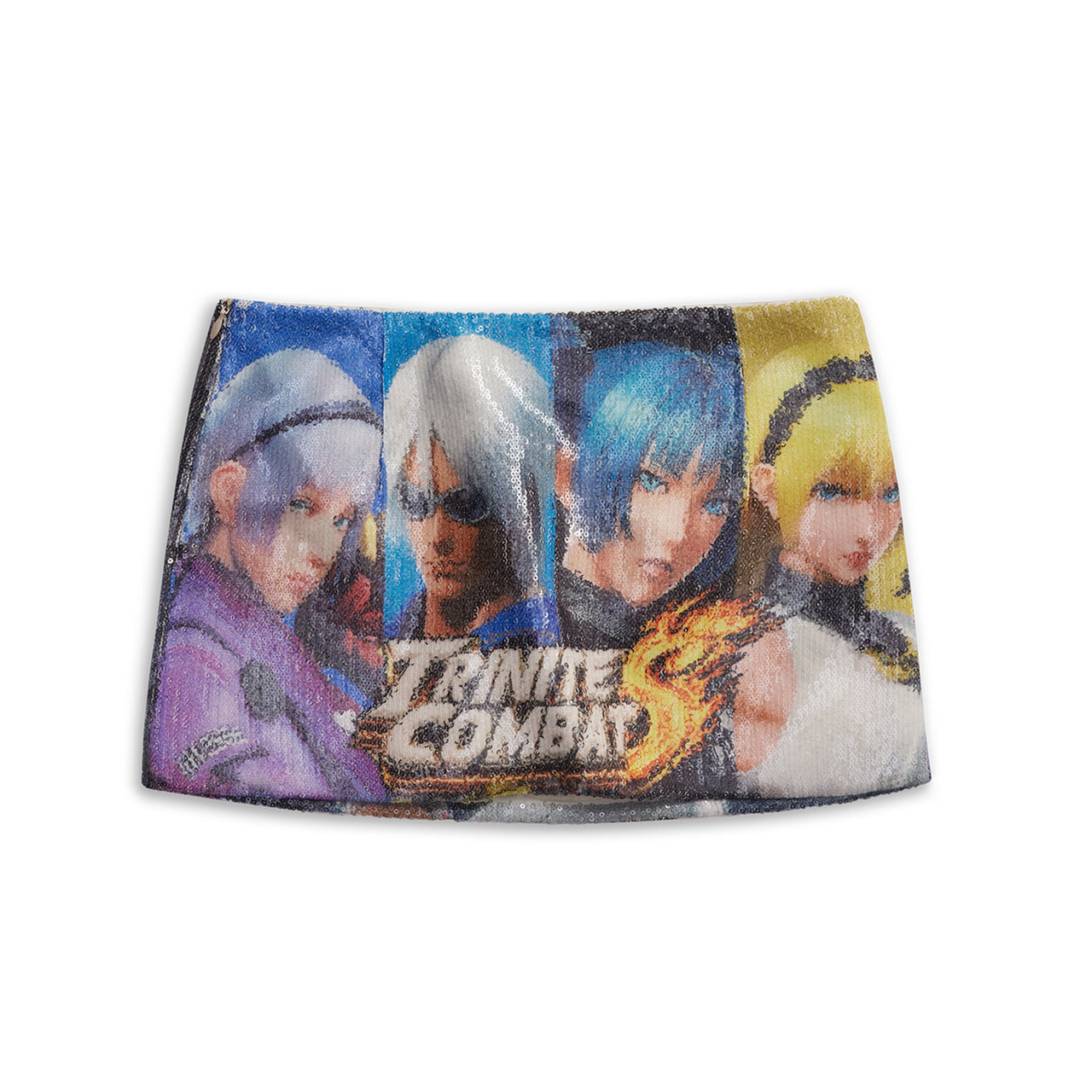 Sequin Game Print Skorts