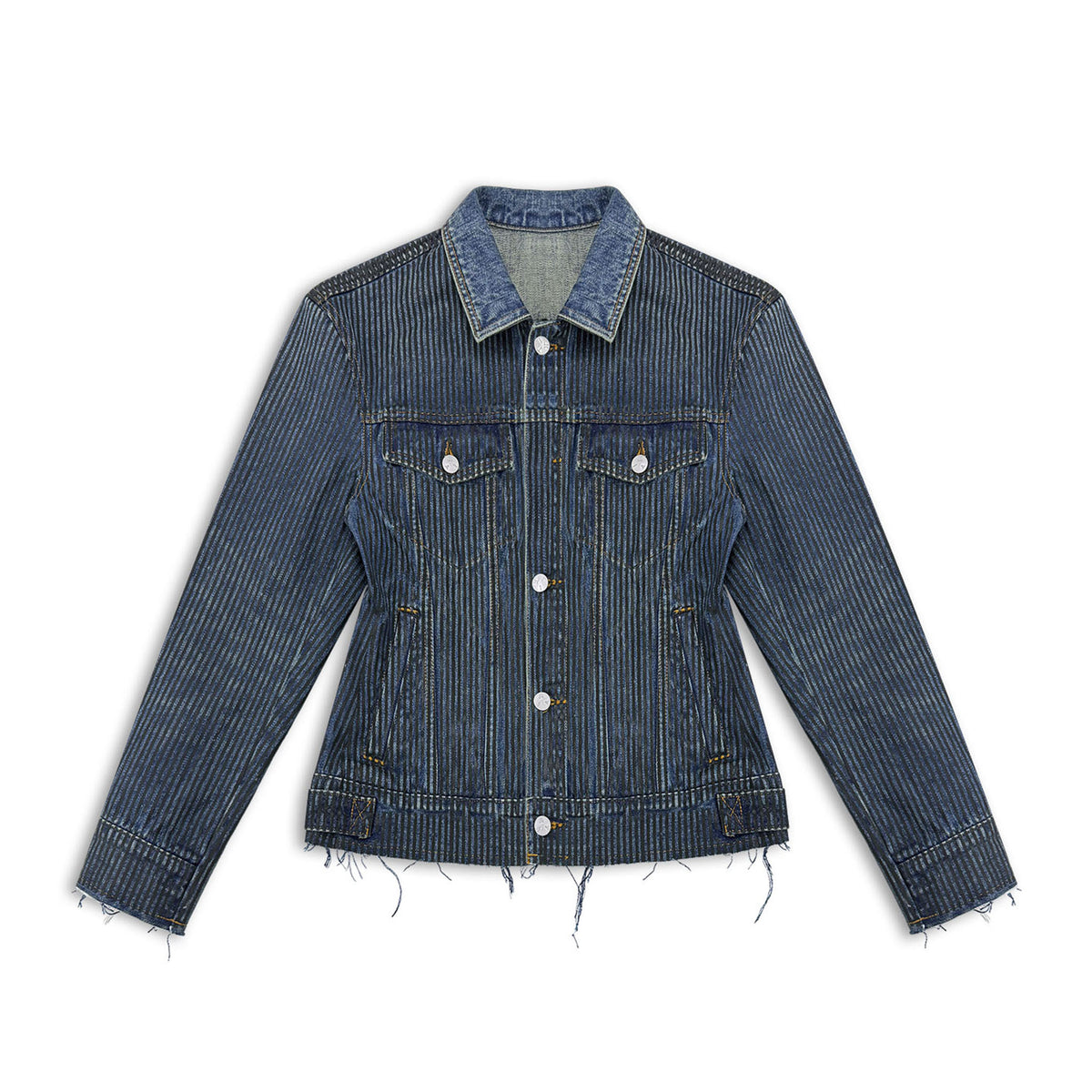 Taped Stripe Denim Jacket