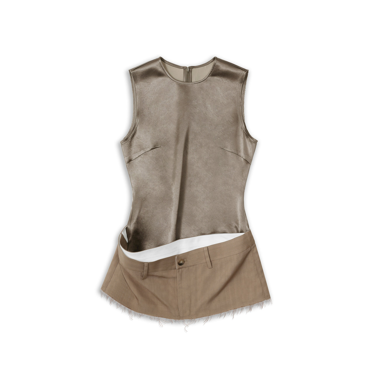 Satin Tank Panel Deconstructed Top