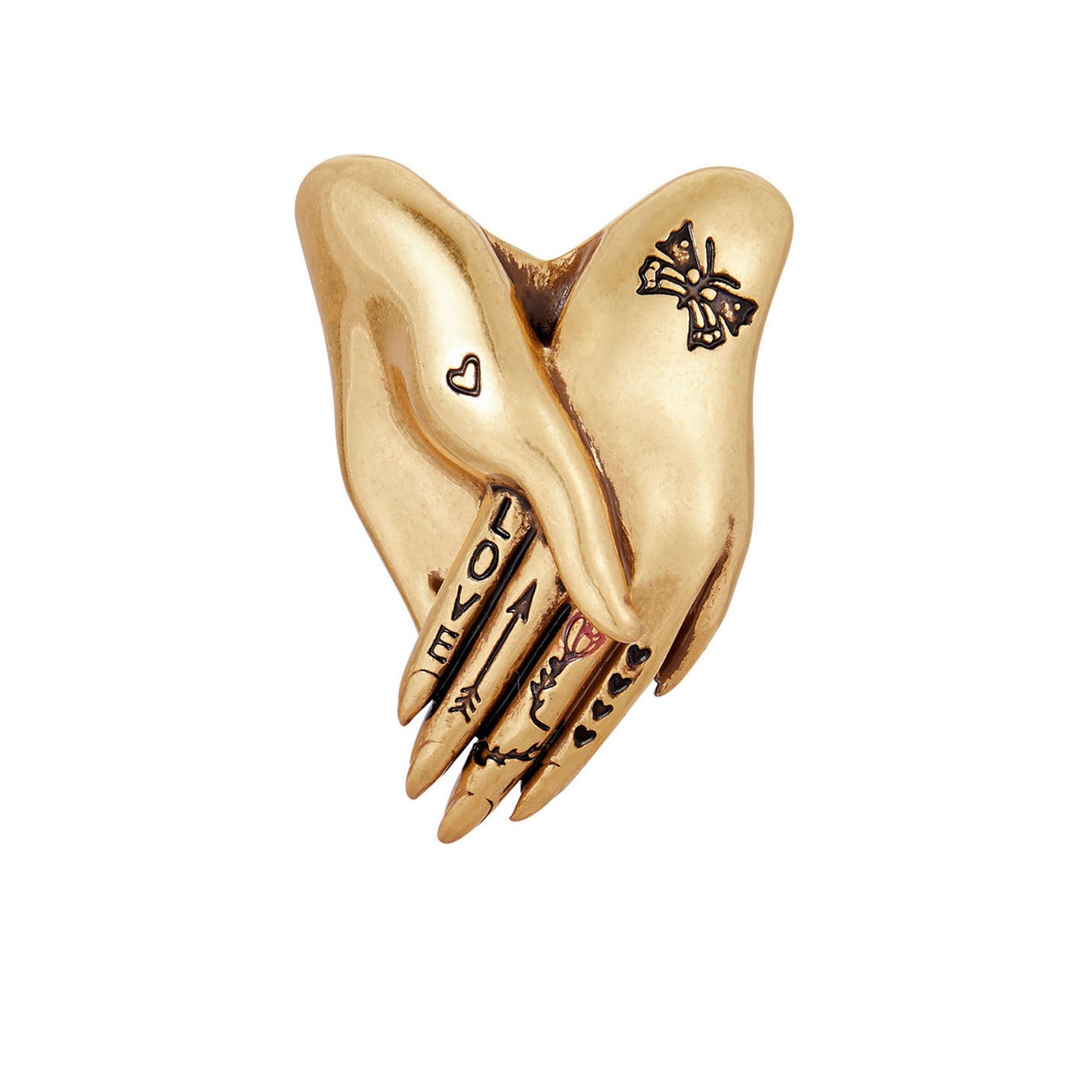 Vintage Gold Hand Ear Clips