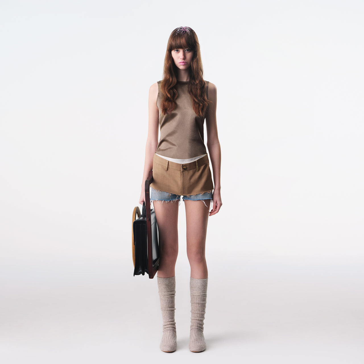 Satin Tank Panel Deconstructed Top