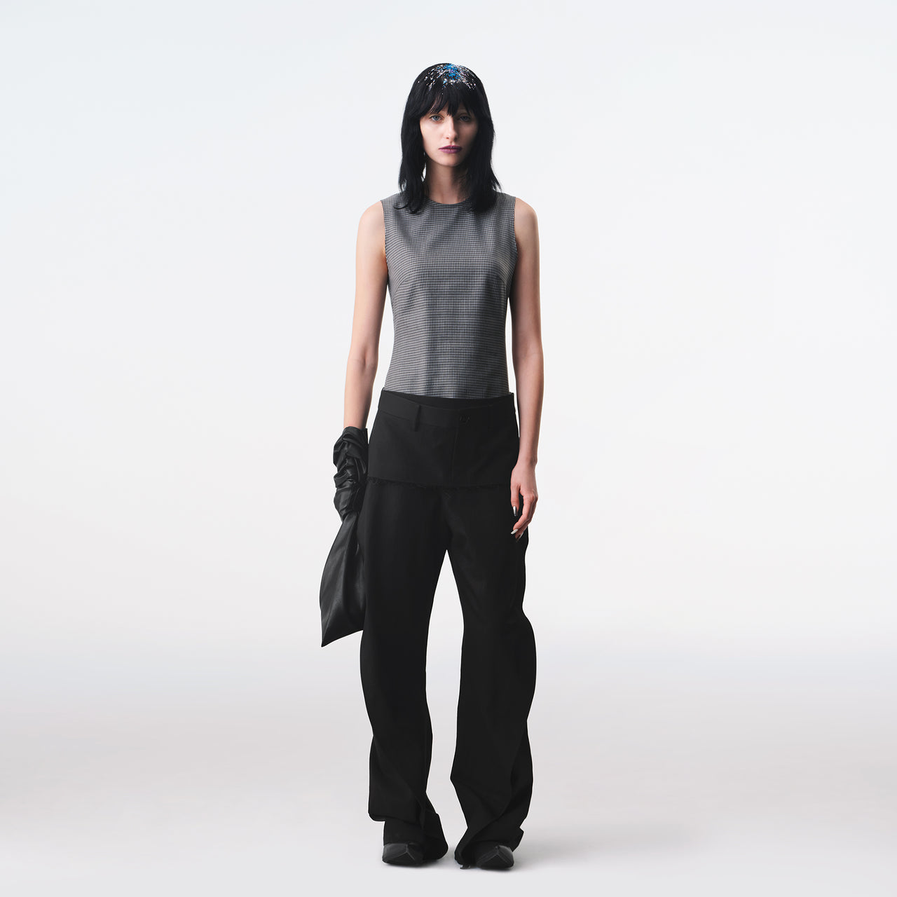 Plaid Tank Panel Deconstructed Top