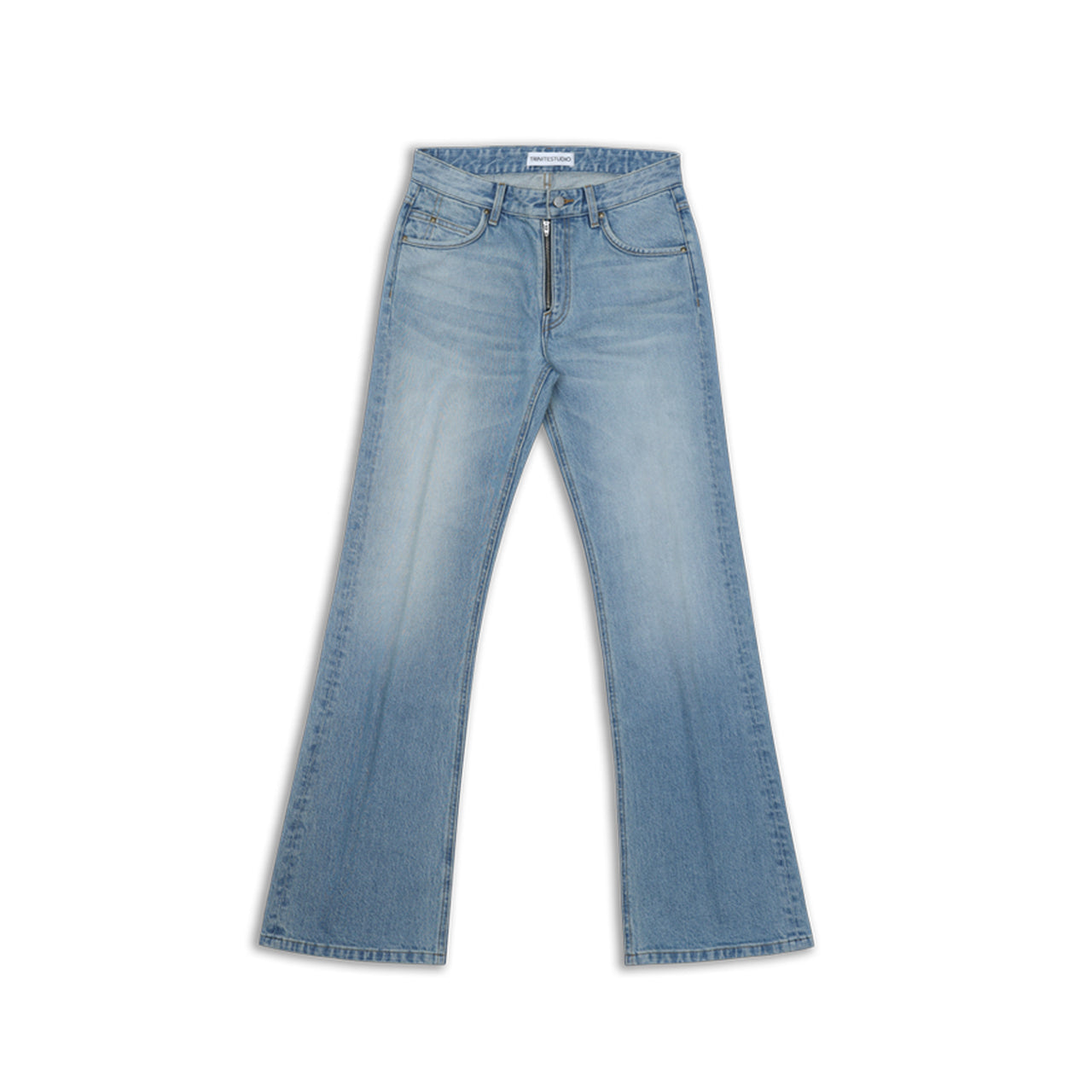 Vintage Blue 90's Mid-Low Waist Flare Jeans