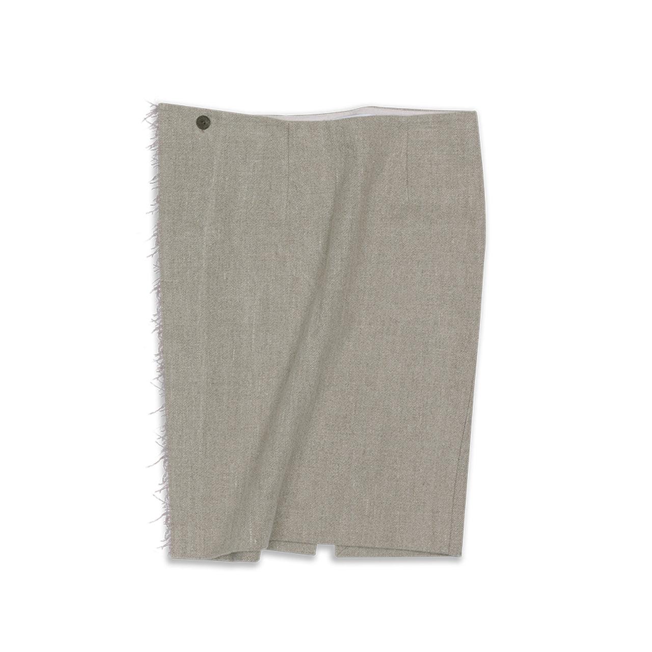 Raw Edge Deconstructed Linen Skirt