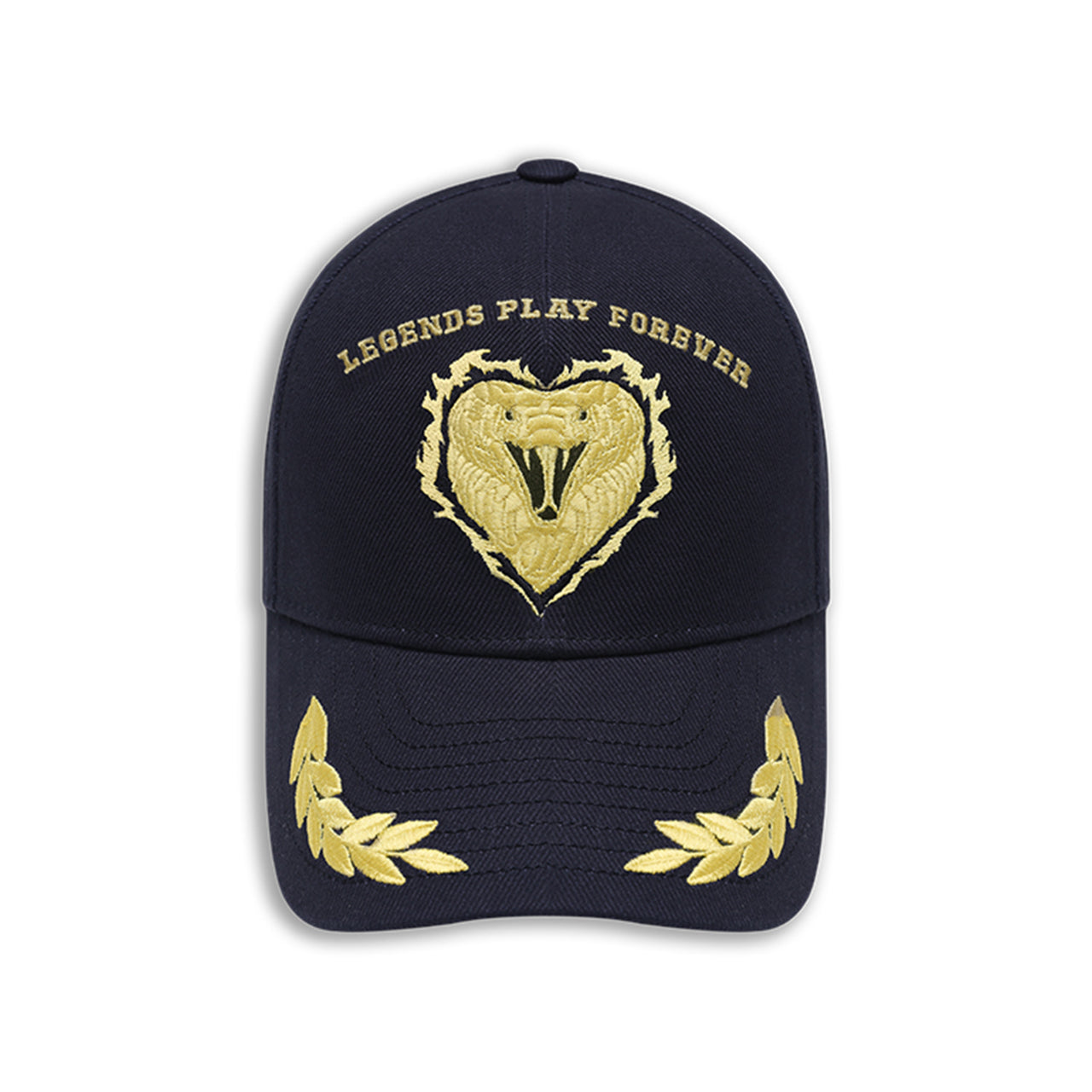 Love Snake Gold Embroidery Logo Baseball Cap