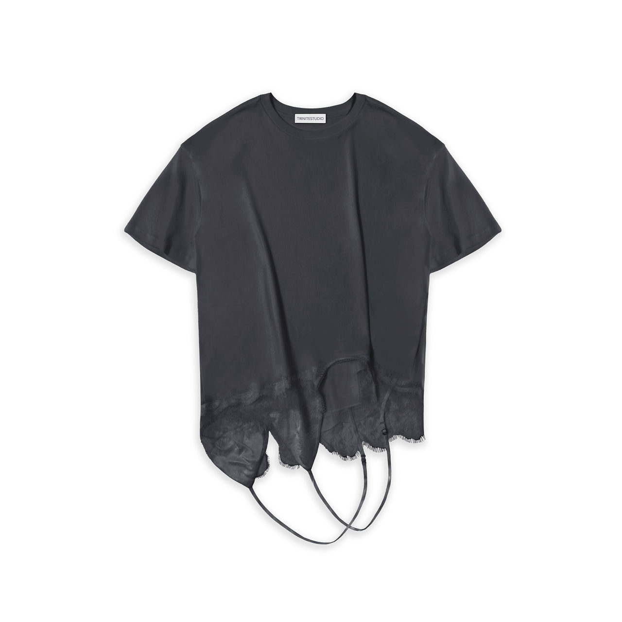 Mist Grey Deconstructed Slip Top