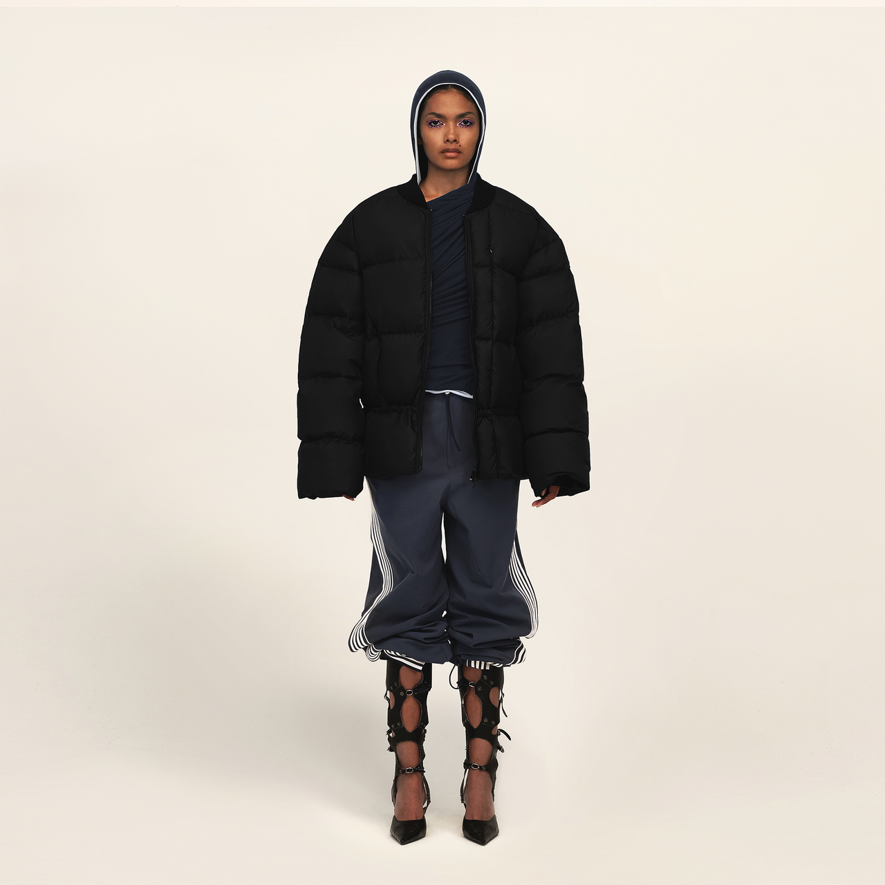 Black Oversized Down Jacket