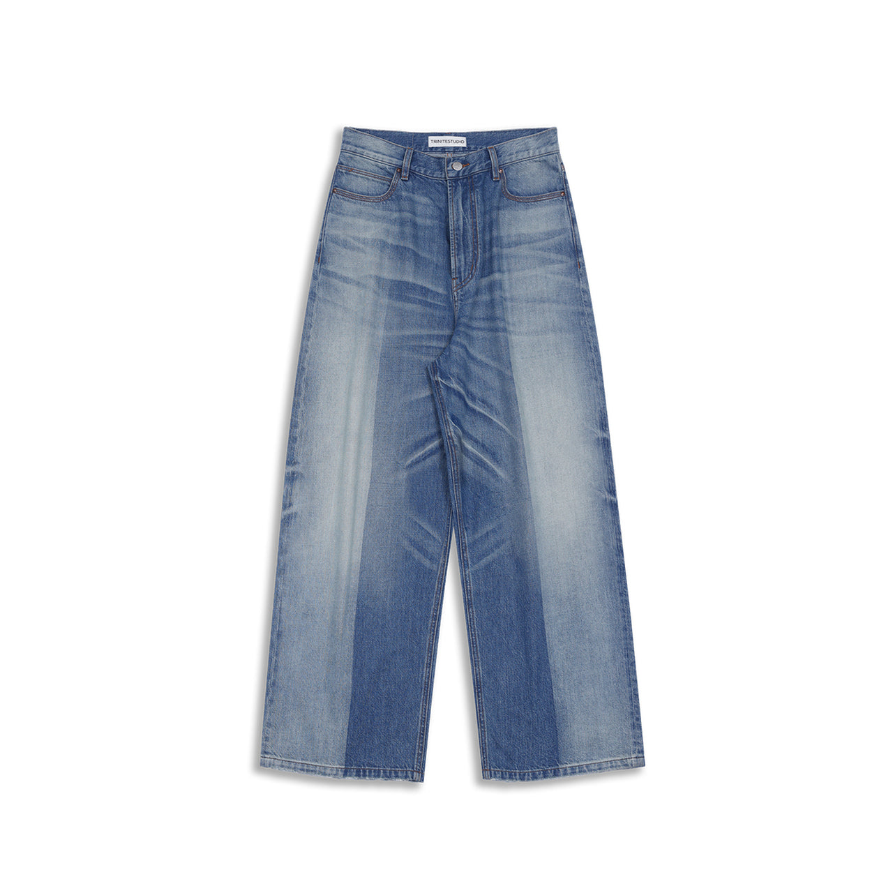 Mirrored Structure Wash Denim