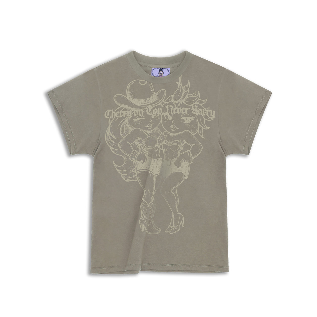 オリーブ ウエスタンチェリー カウガール フィットTシャツ