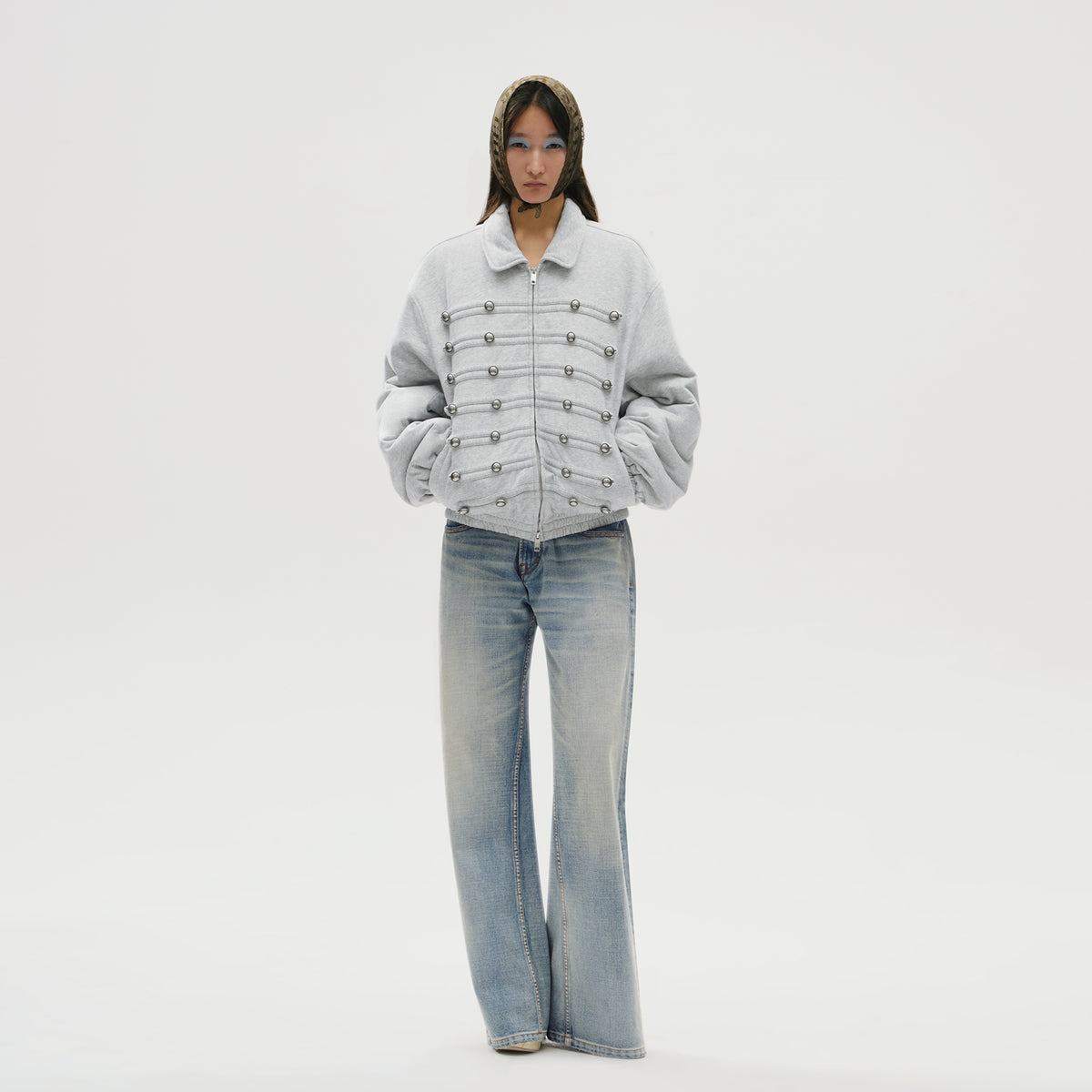Foldover Waist Jeans
