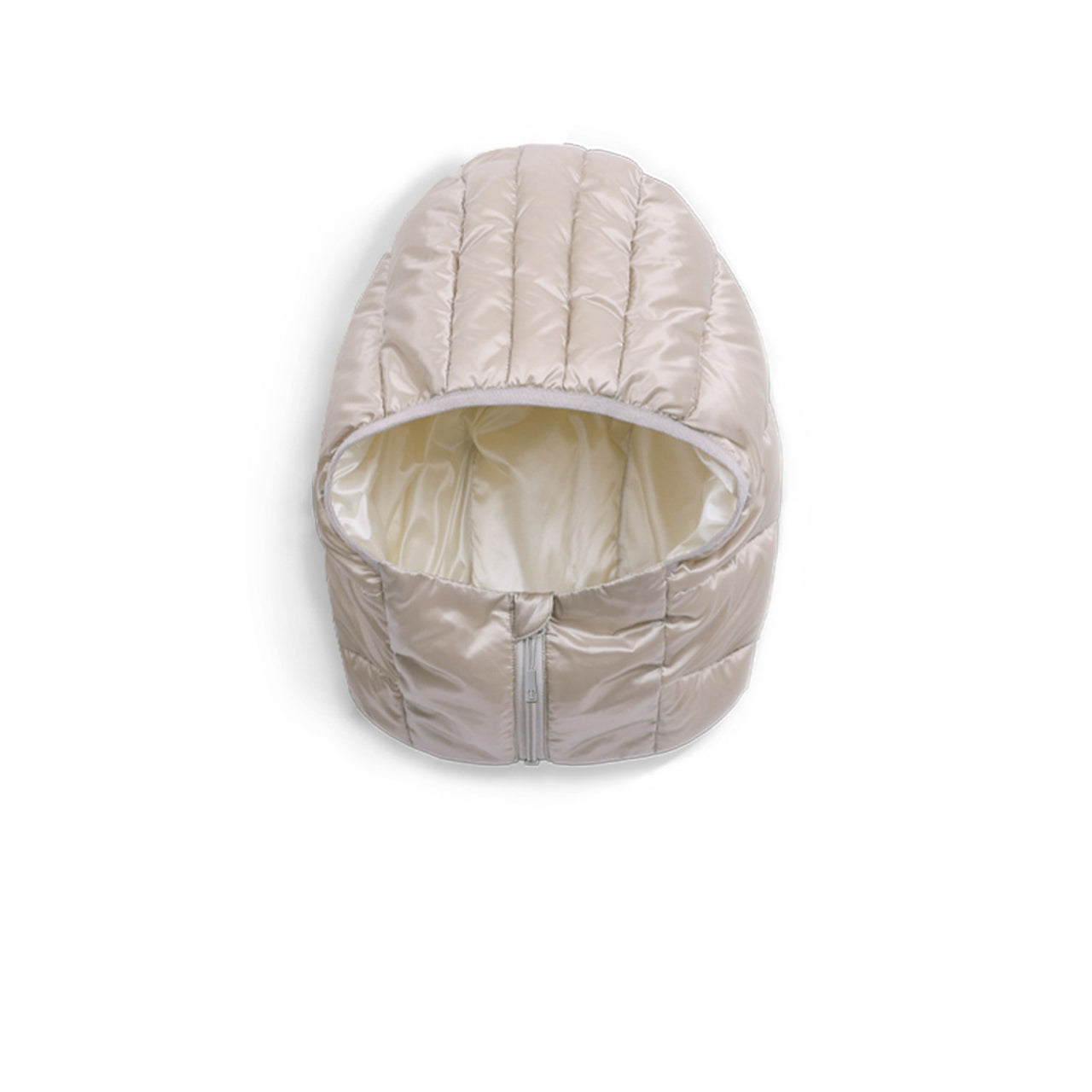 Gray Two-Tone/Black Quilted Down Balaclava
