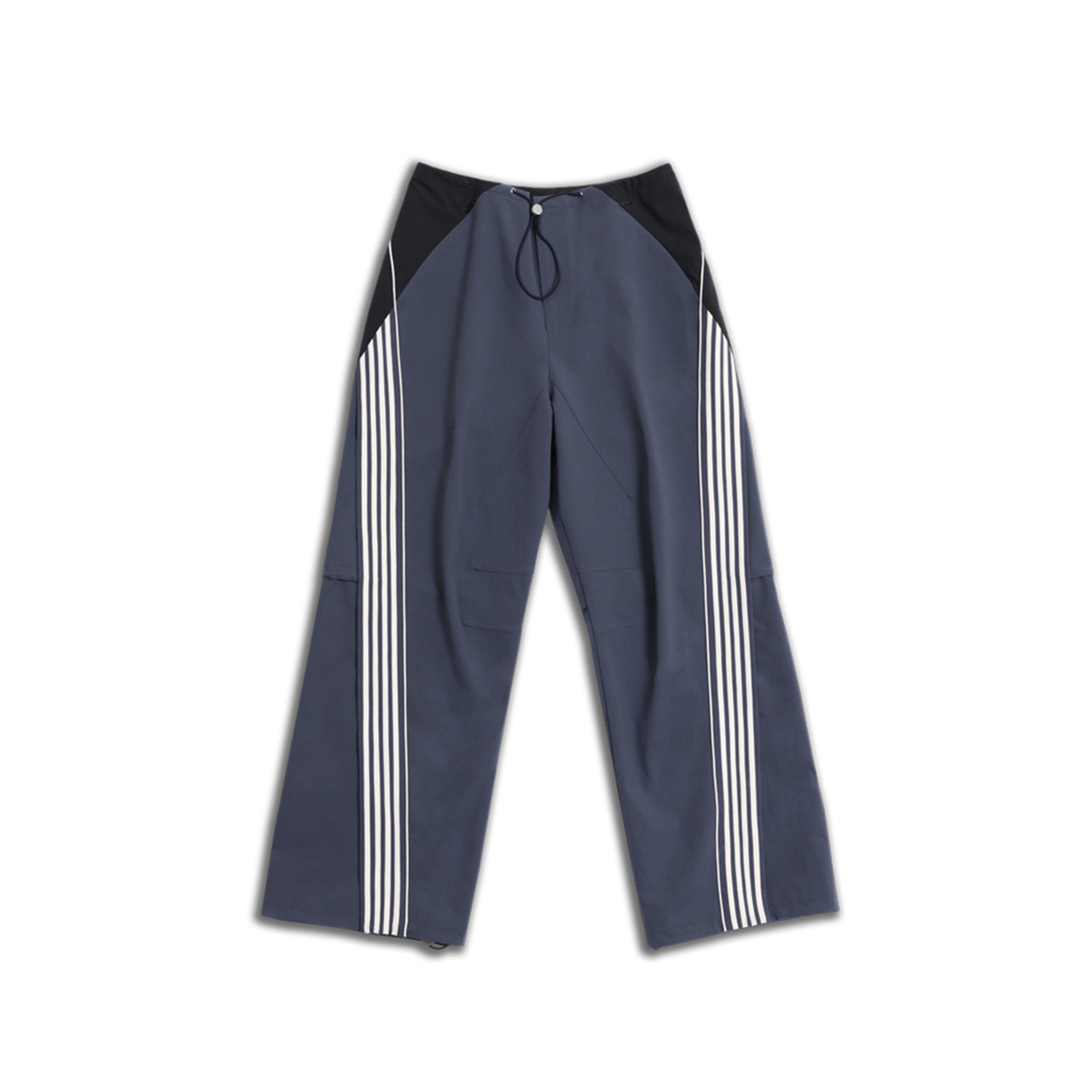 Navy Panelled Drawstring Pants