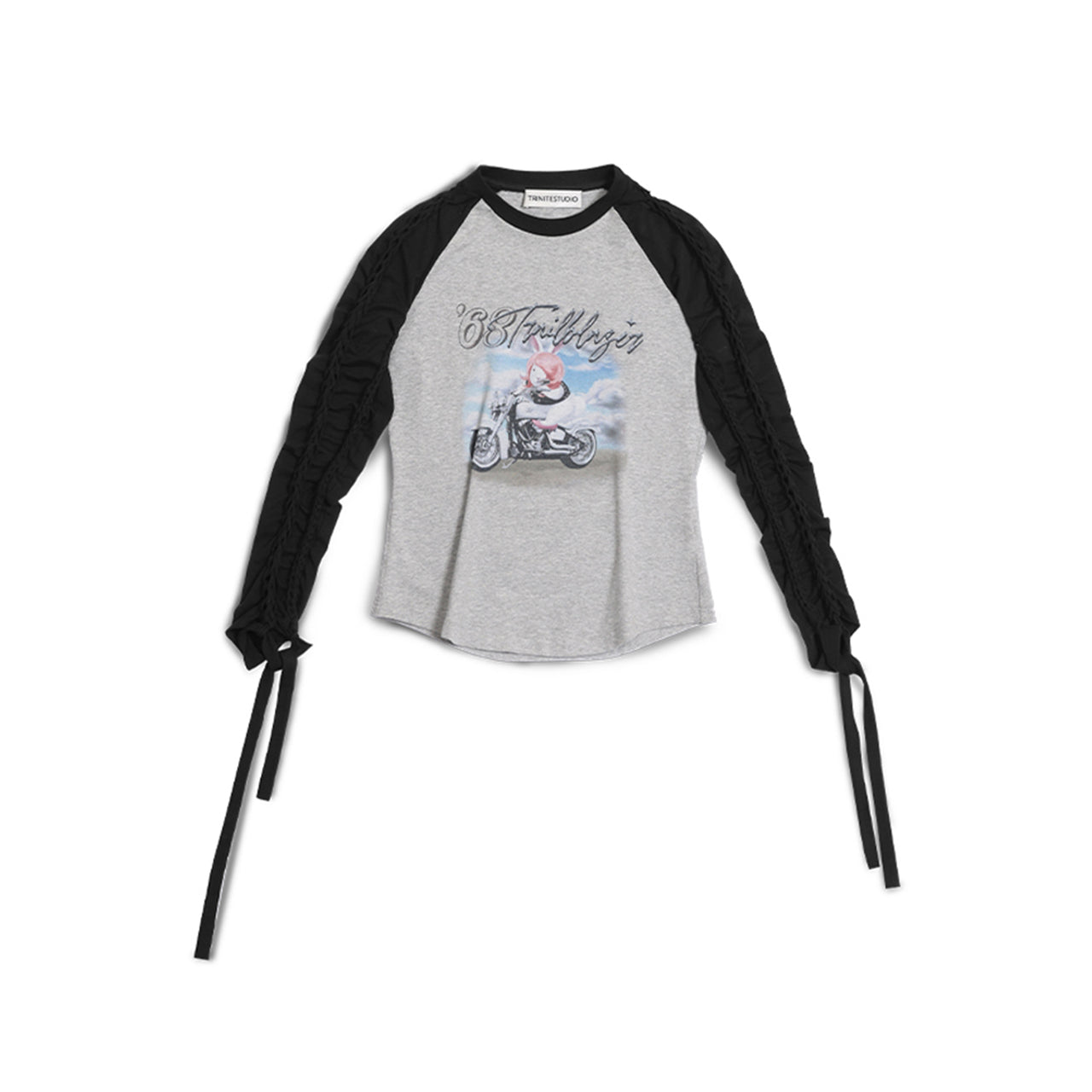 Moto Rabbit Raglan Sleeve T-shirt