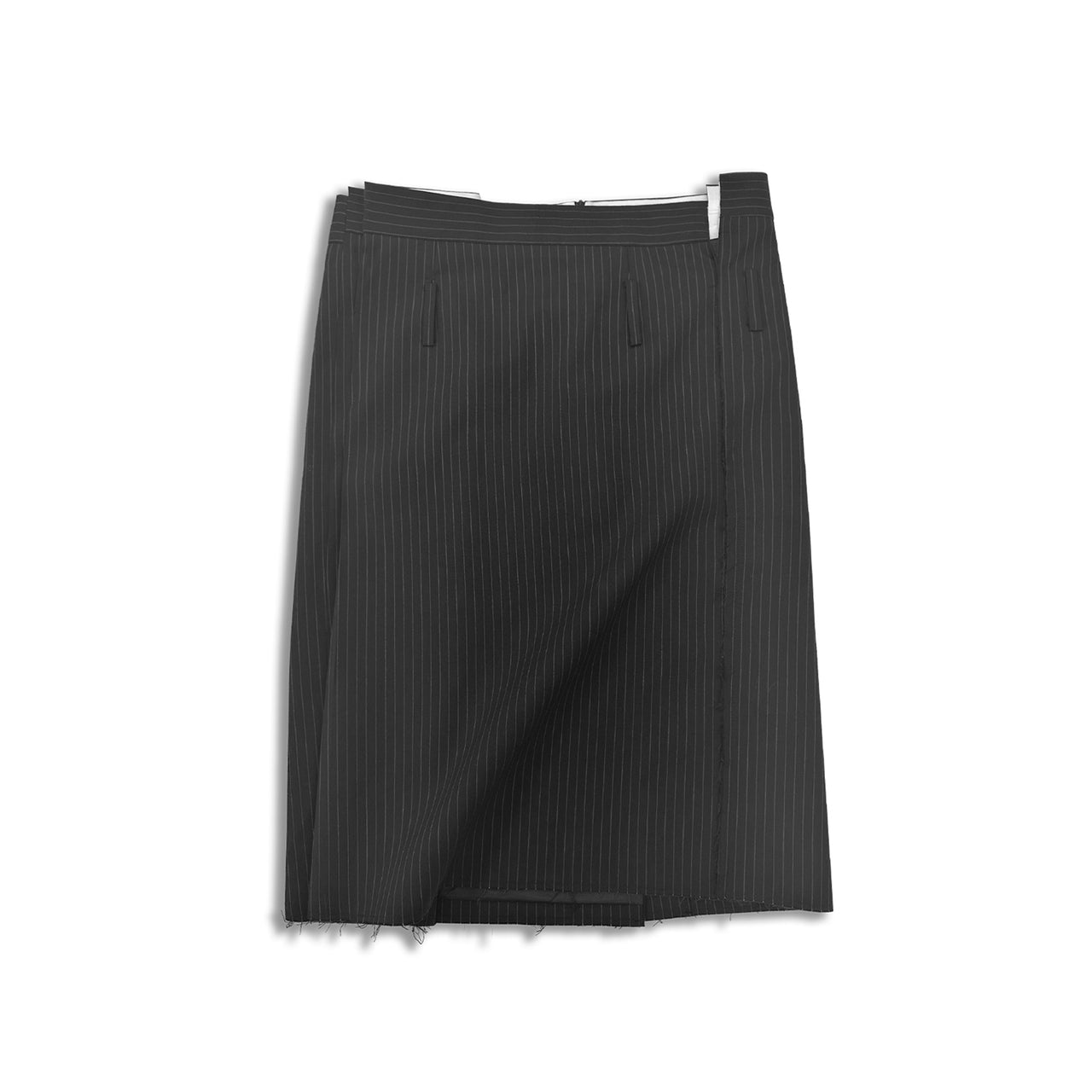 Black &Stripe Asymmetric Skirt