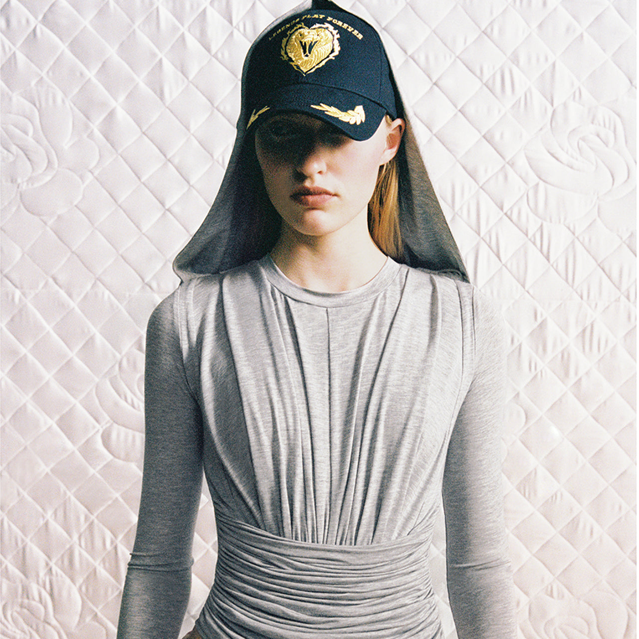 Love Snake Gold Embroidery Logo Baseball Cap